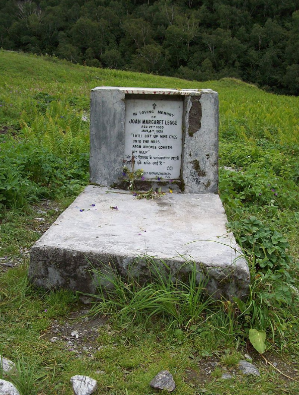 Memorial of Joan Margaret Legge in Valley Of Flowers 